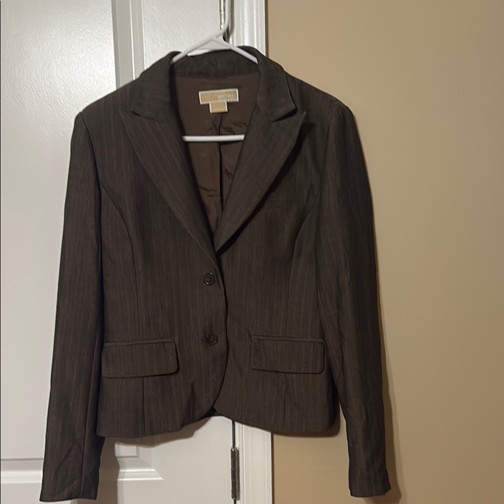 Michael Kors Brown Blazer Tailored Suit Jacket